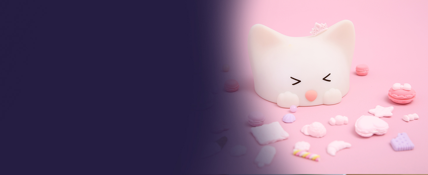 Дитячий LED нічник MegaLight (Catty) — регульований сенсорний світильник для дітей та немовлят, USB-зарядка