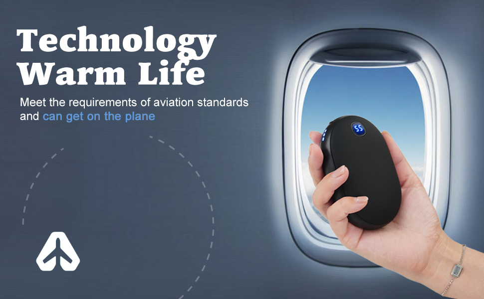 Електричний грієчка для рук OHLGT 10000mAh: портативний нагрівач з Power Bank, USB, для Рейно, артрит, спорт, 15 годин роботи