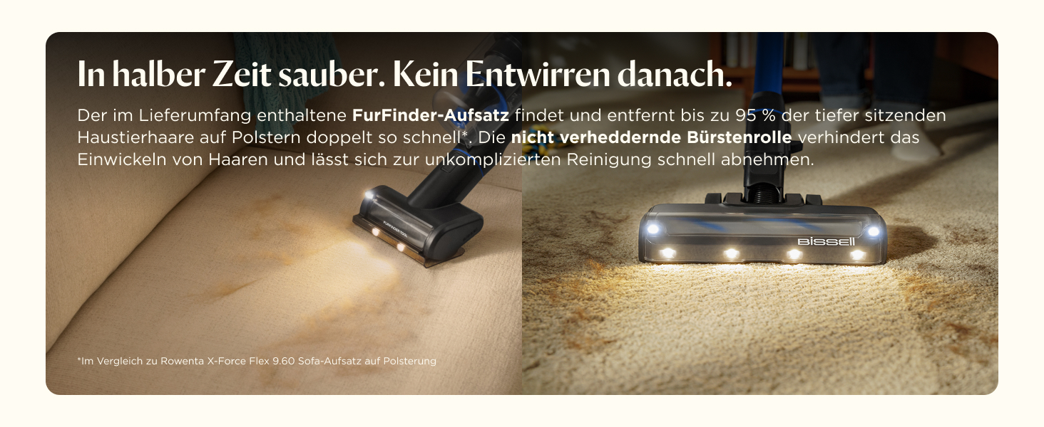 Акумуляторний пилосос Bissell PowerClean FurGuard для шерсті тварин: 280W, HEPA-фільтр, самоочисна щітка, 50 хв роботи