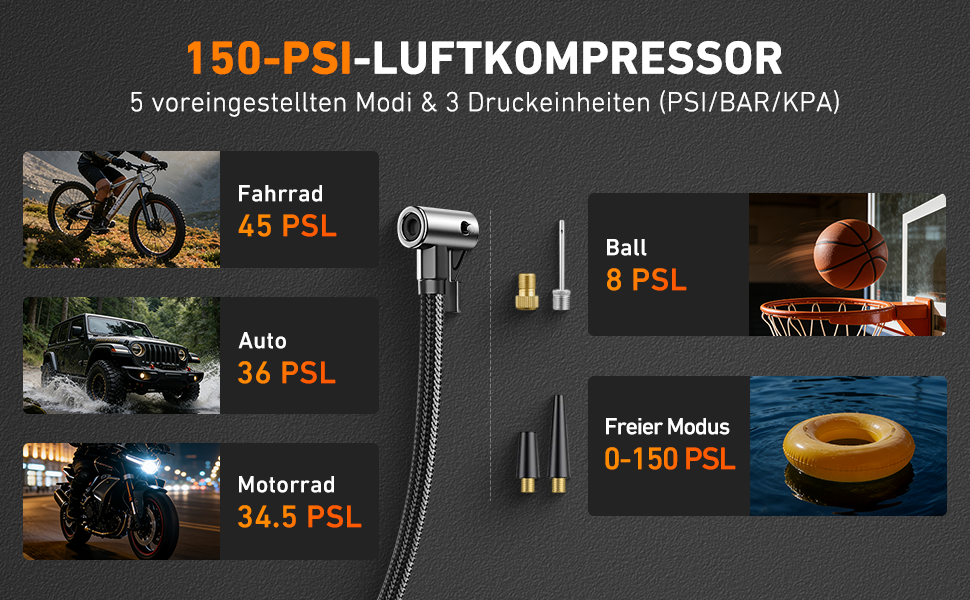 Powerbank-пусковий пристрій 26800mAh Starthilfe 7000A для автомобілів з компресором та ліхтариком, сумісний з бензиновими та дизельними двигунами (до 8.0L)