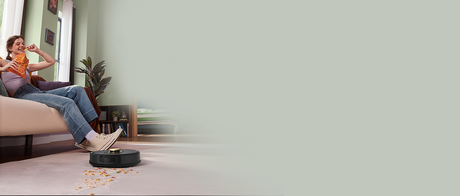 Робот-пилосос Vexilar W9 з функцією миття підлоги, 5000Pa, LiDAR навігація, тихий (50 dB), 150 хв роботи, 15 зон заборони, 5 карт, керування через додаток, пультом та голосовим асистентом