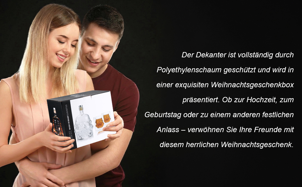 Набір для віскі: декантик, келихи та щітка для чищення. 750 мл