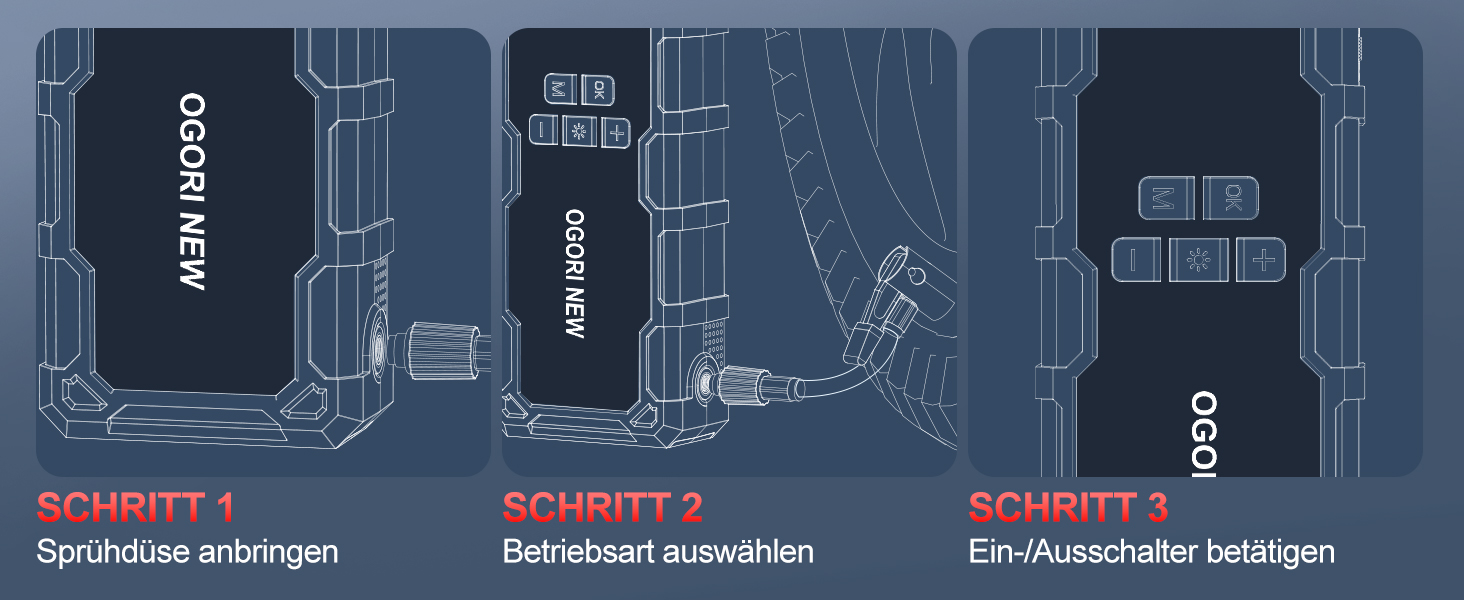Powerbank для авто Starthilfe 6000A з компресором та LED-ліхтариком, 12V, для 8L бензину/10L дизеля