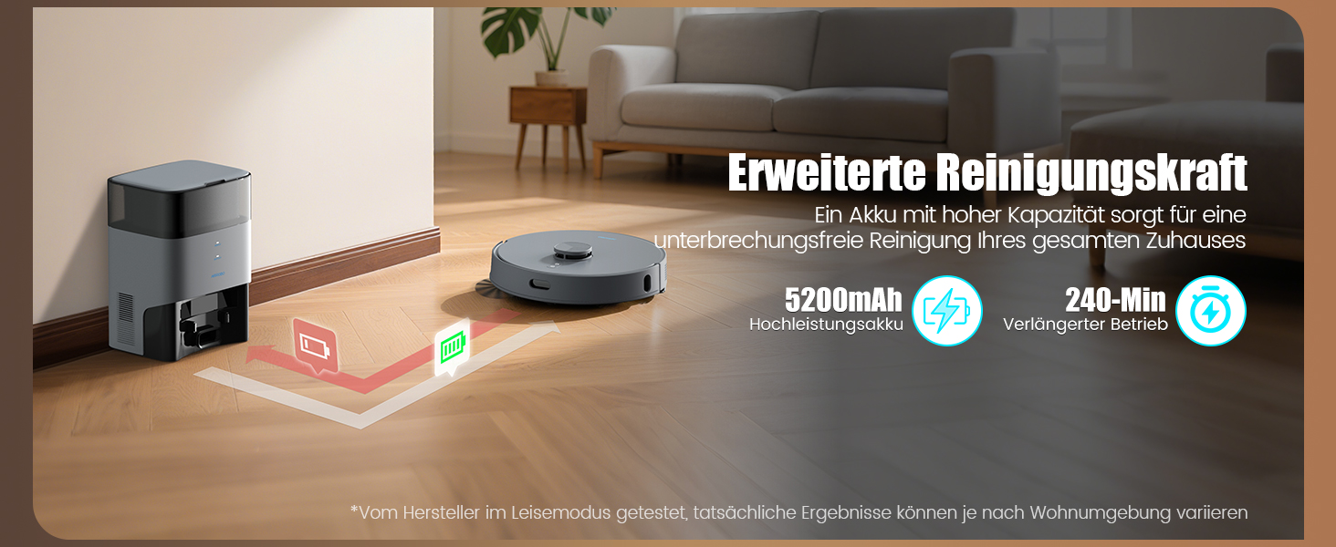 Робот-пилосос AIRROBO T25+ з вологою, LiDAR, 5500Pa, 240хв, керування через додаток, для тварин, чорний