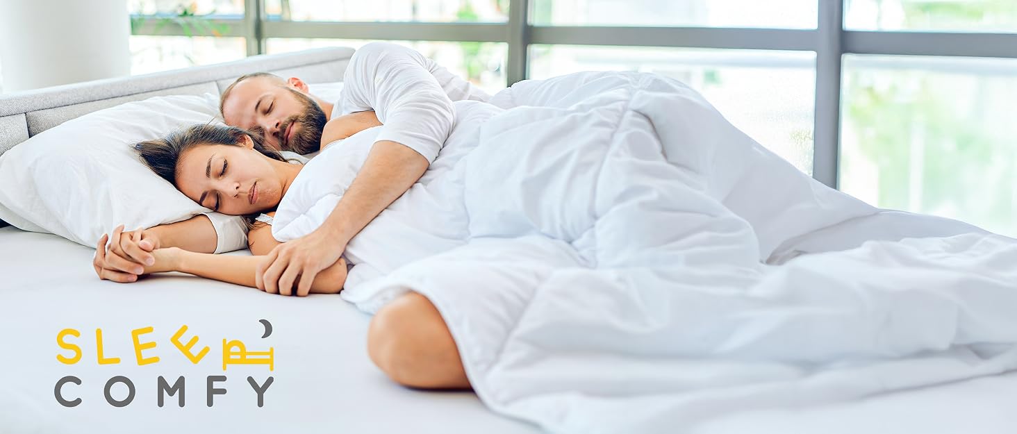 Обтяжувальна ковдра SLEEP COMFY для зняття стресу та тривожності, 2.4 кг, гіпоалергенна зі скляними кульками, бавовняна охолоджуюча тканина, Oeko-TEX (Синя, 90 x 120 см)