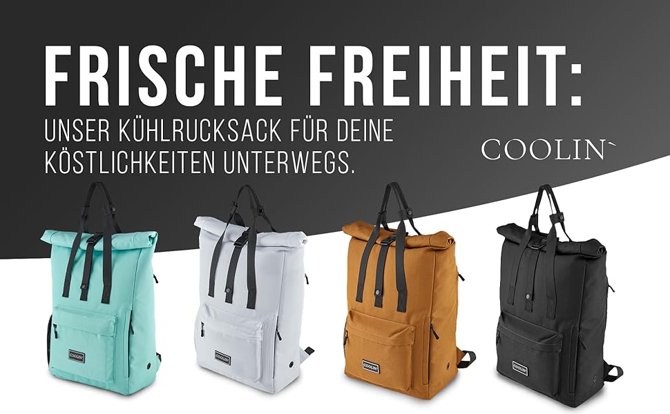 Терморюкзак Coolin' Kühlrucksack 30L: 30 літрів, білий, з відділенням для охолодження. Ідеальний для пікніків, пляжу та походів.