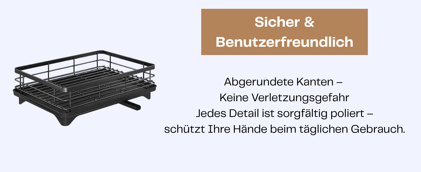 Сушарка для посуду з нержавіючої сталі 2-ярусна Abtropfgestell: компактна, з піддоном, тримачем для столових приладів, 360° вилив