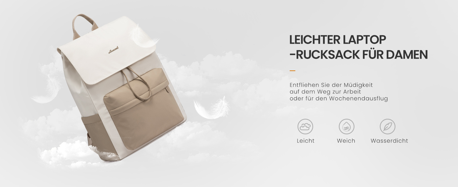 LOVEVOOK Рюкзак для жінок, 15.6 дюймів, рюкзак для школи, водонепроникний, для підлітків, легкий, з відділенням для ноутбука, для подорожей, універсітету, роботи, 15.6 дюймів, бежевий+хакі