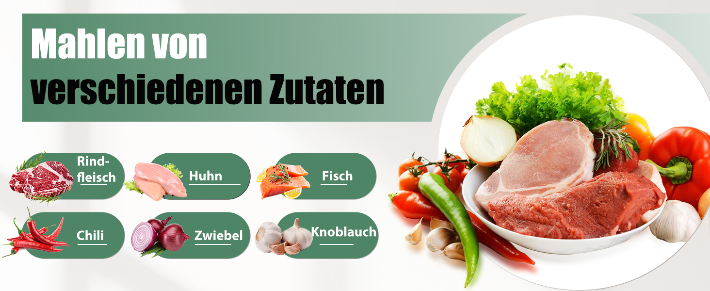 Електрична м'ясоподрібнювач Huanyu 2800W з насадкою для ковбас - багатофункціональна кухонна машина для дому та професійного використання