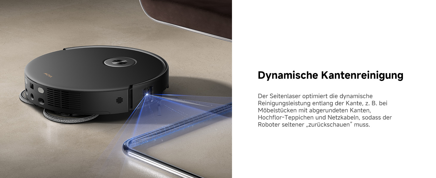 Робот-пилосос Mova P50s Ultra з мокрою прибиранням, 19000 Па, гаряча вода, самоочищення, LDS-навігація, RGB AI, LED-датчики, автоматичне порожнення та заправка