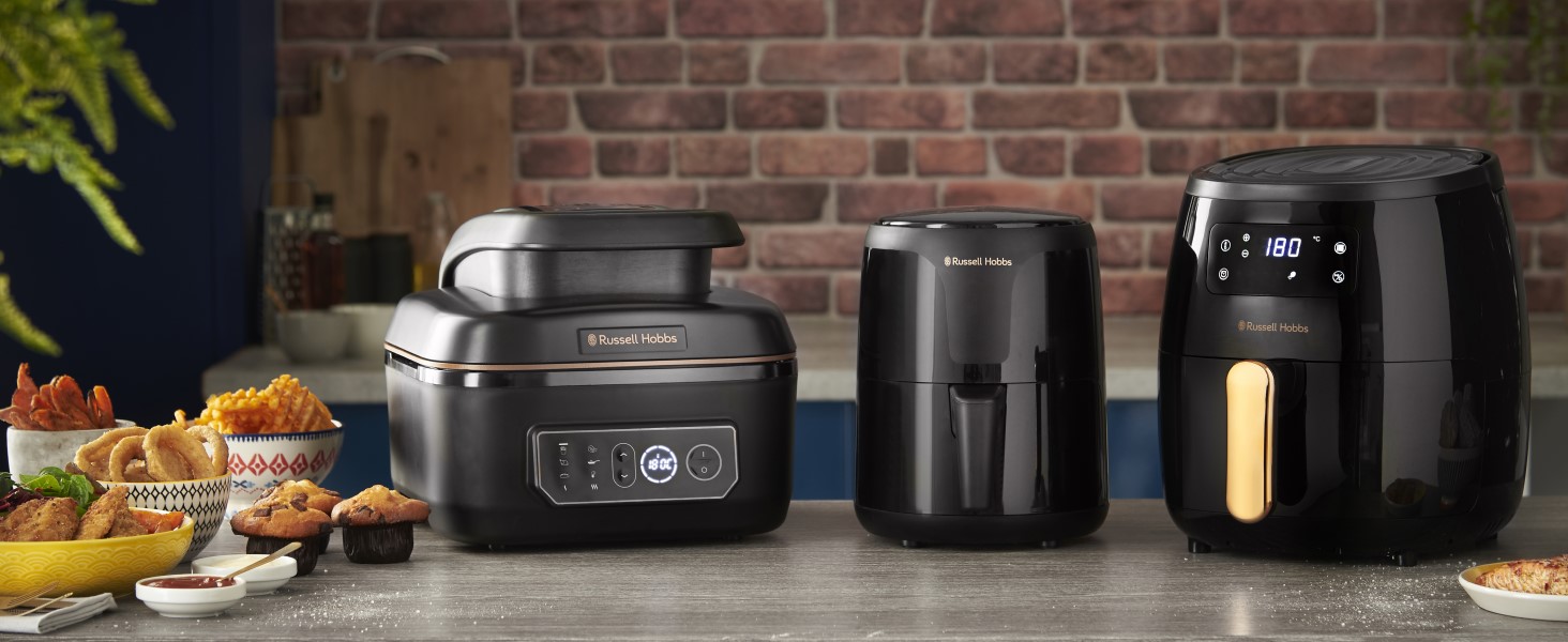 Фритюрниця Russell Hobbs SatisFry XL 5.5л з Rapid Air: гриль, мультиварка, повільне приготування, випікання