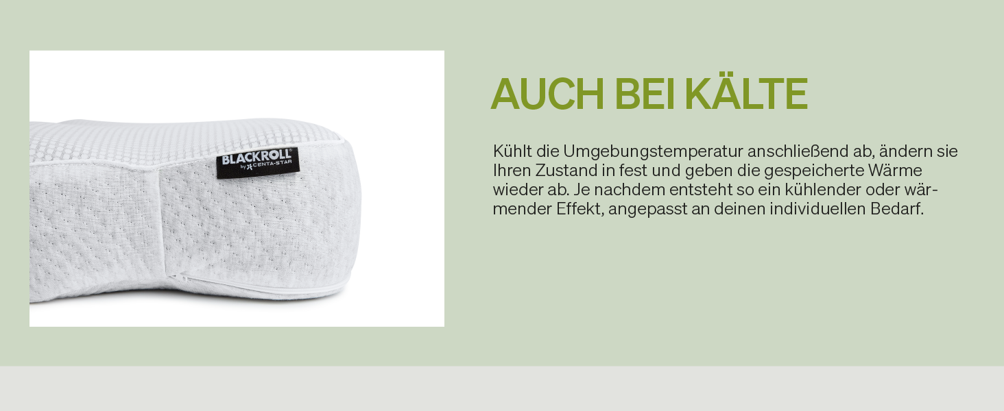 BLACKROLL® Recovery Pillow Set Jersey Anthrazit: ергономічна подушка для шиї та голови з Memory Foam (з додатковим чохлом), Made in Germany