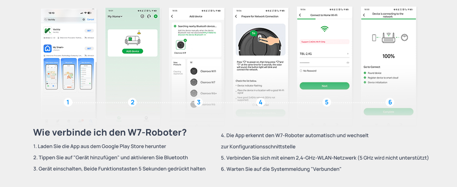 Робот-пилосос Vexilar W7 3-в-1 з функцією миття, 4000Pa, сумісний з Alexa/App, для тварин, килимів, твердих поверхонь