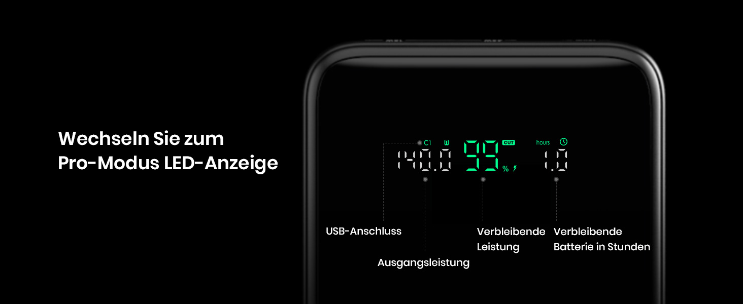 Power Bank INIU 27000mAh 140W: зарядний пристрій для телефону та ноутбука, сумісний з MacBook Pro, Steam Deck, iPhone (17, 16, 15, 14, 13, 12 Pro), Samsung S23, iPad та ін. Чорний