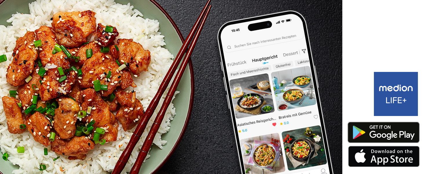 MEDION P20 XXL Фритюрниця з гарячим повітрям з 2 камерами (8,7 л, Airfryer, 2600 Вт, подвійна камера, 10 автоматичних програм, 2 висувні ящики, віконце, Dual Airfryer, ILAG PFAS-free, MD11760) матово-білий, матово-сірий