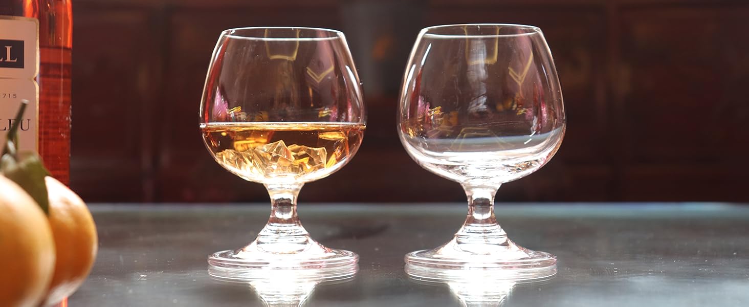 Набір келихів для коньяку та віскі Kleiner (250 мл, кришталь) – 2 шт.