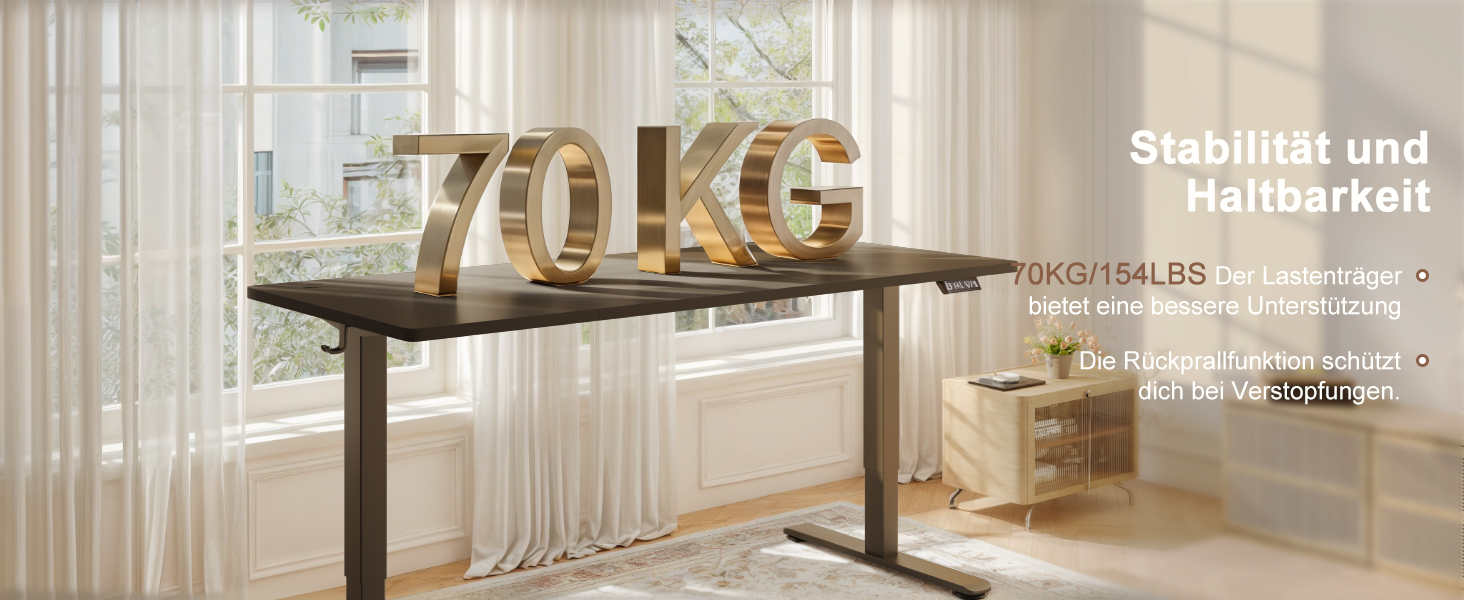 Стіл для роботи стоячи та сидячи, регульований по висоті, 160x80 см, з USB зарядкою, 3-позиційна пам'ять, антиколізійна система, комп'ютерний стіл, чорний+білий