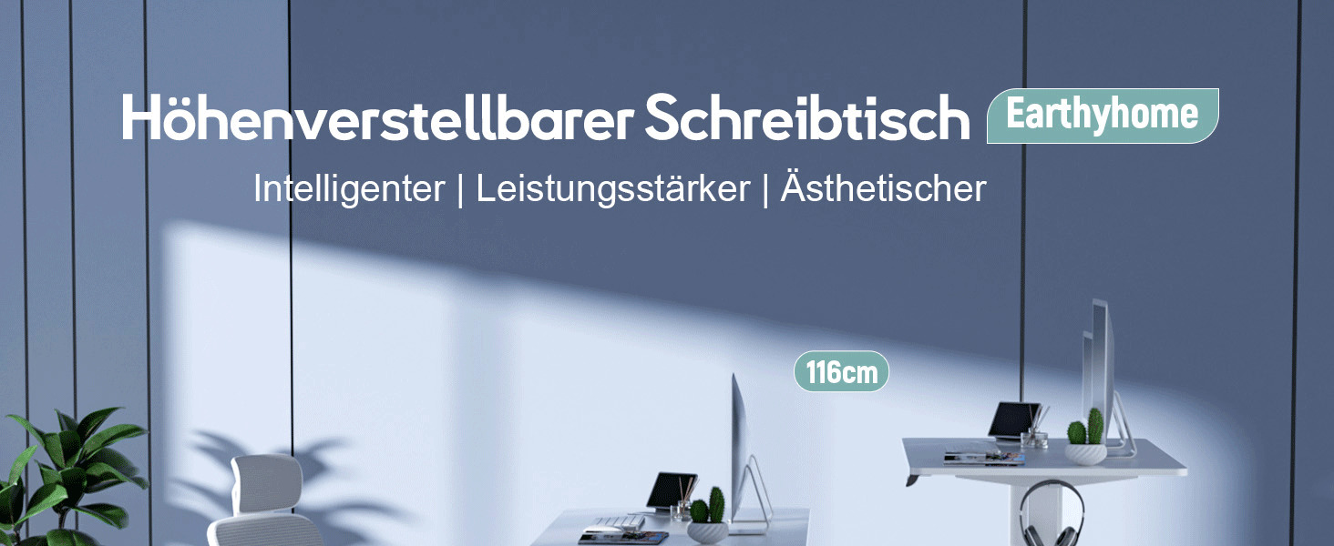 Регульований стіл, електричний, 120x60 см, 3 функції пам'яті, з кабелеуправлінням та гачками. Дерев'яний колір