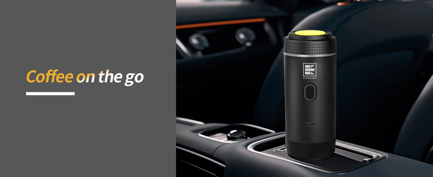 Портативна електрична кавомашина EVERANGE для еспресо та капсул, з LCD-дисплеєм (зелена)