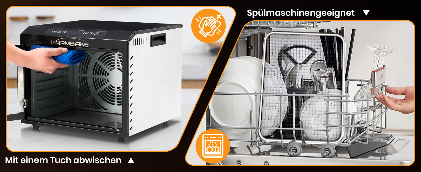 Сушарка для овочів та фруктів електрична 800W, 36 лотків (29x29 см), 2 яруси, нержавіюча сталь, 30-90°C