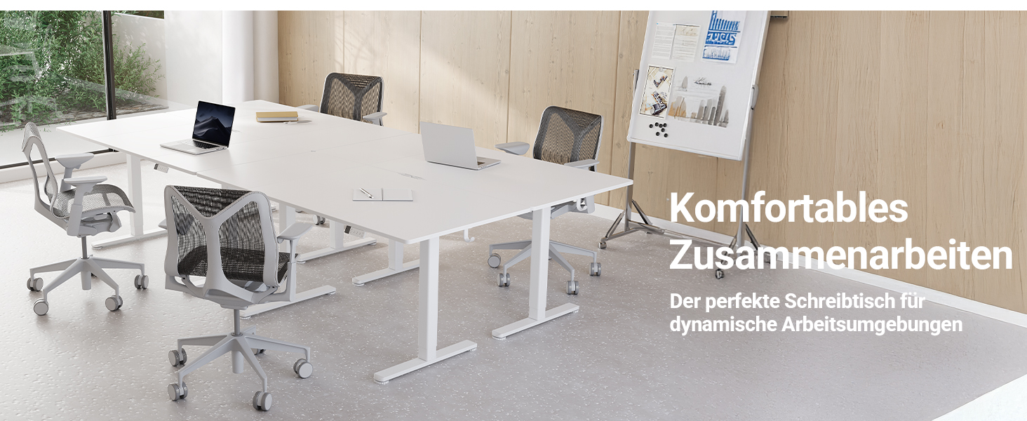 Регульований стіл Claiks 120x60 см: електричний, з пам'яттю, з гачками | Стіл для стоячи та сидячи