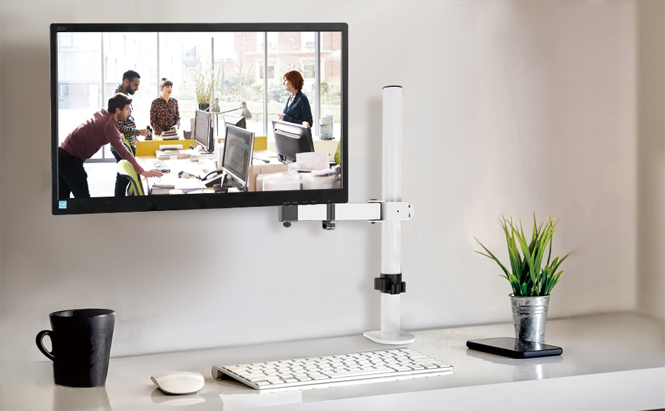Кріплення для монітора Bracwiser - тримач для LCD/LED моніторів 13-32 дюймів, до 10 кг, регульована висота, VESA 75x75/100x100, MD7421