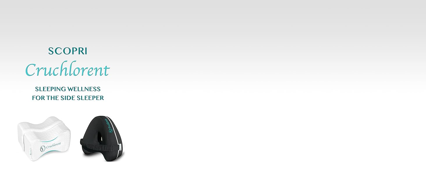 Подушка для ніг для тих, хто спить на боці, з піною з пам'яті - Інноваційна подушка для ніг, адаптована до потреб тих, хто спить на боці. Підтримує до 95 кг.