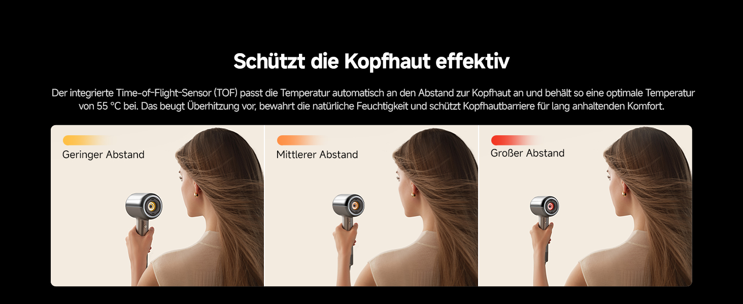 Фен для волосся MOVA Shine 20 з дифузором, високошвидкісним мотором та плазмою для догляду, NTC-контролем температури, сріблястий