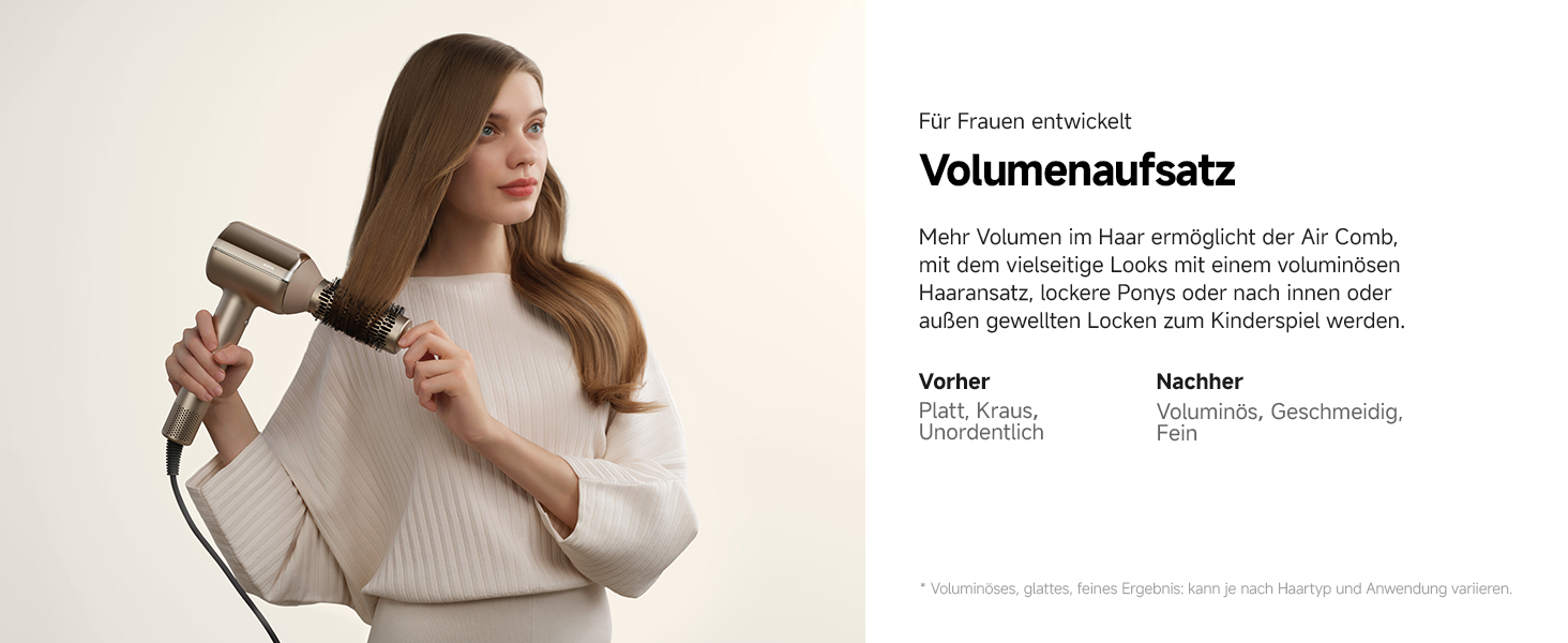 Фен для волосся MOVA Shine 20 з дифузором, високошвидкісним двигуном та плазмовим доглядом, NTC-контролем температури, Gold