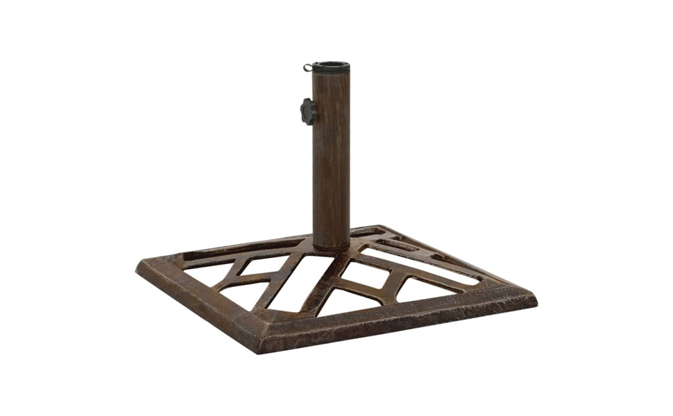 Підставка для парасольки від сонця, підставка для парасольки, основа для парасольки, тримач для парасольки, тримач для парасольки від сонця, лита залізна підставка, білий колір, 45x45x30 см