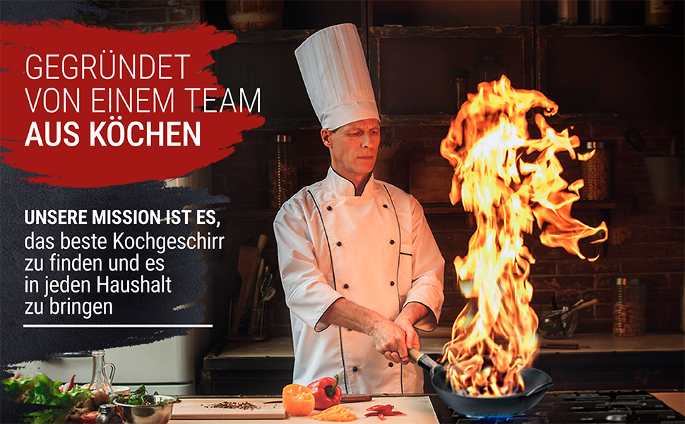 Вок YOSUKATA з вуглецевої сталі (34 см) - попередньо обпалена поверхня, плоске дно, для індукційних, газових та електричних плит (синій)