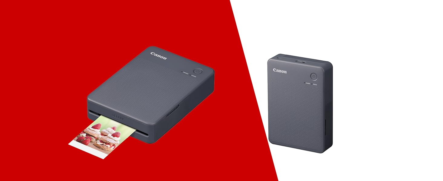 Canon Selphy QX20 – Портативний принтер для фотографій з Wi-Fi, термосублімаційний друк, USB-C зарядка, білий (без чорнил/паперу)