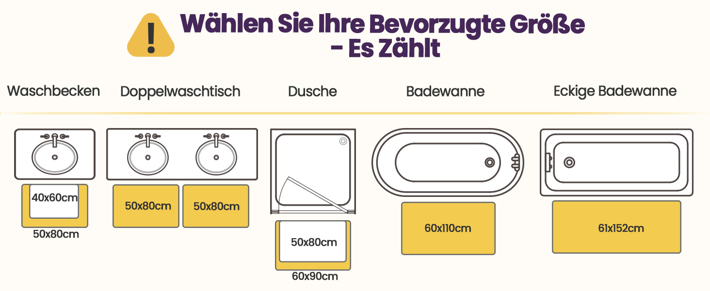 Килимок для ванної кімнати DEXI: антиковзкий, миючий, з мікрофібри, білий