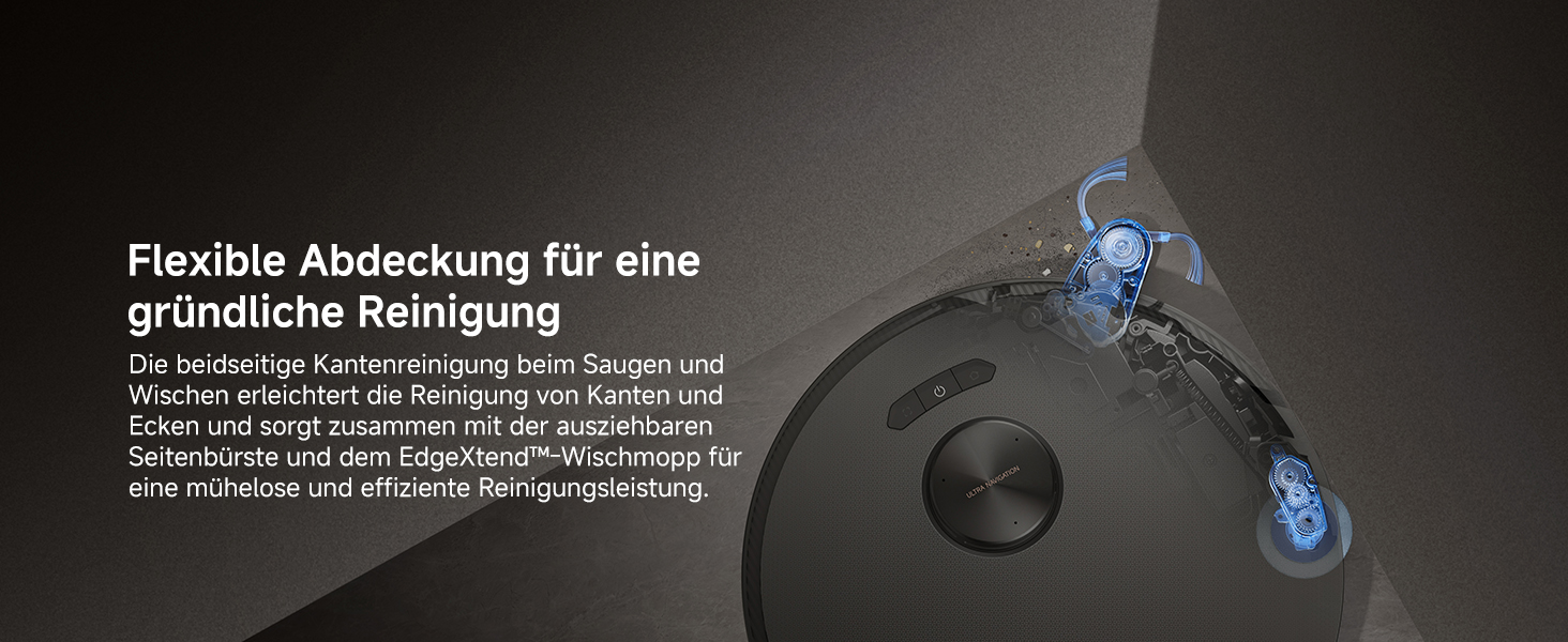 Робот-пилосос Mova Z50 Ultra з функцією миття підлоги, 19000 Па, 18N тиск, Lift-Mop, щітка, Tricut, DToF+RGB AI-уникнення перешкод, 75°C гаряча вода, самоочищення, авто-злив/поповнення