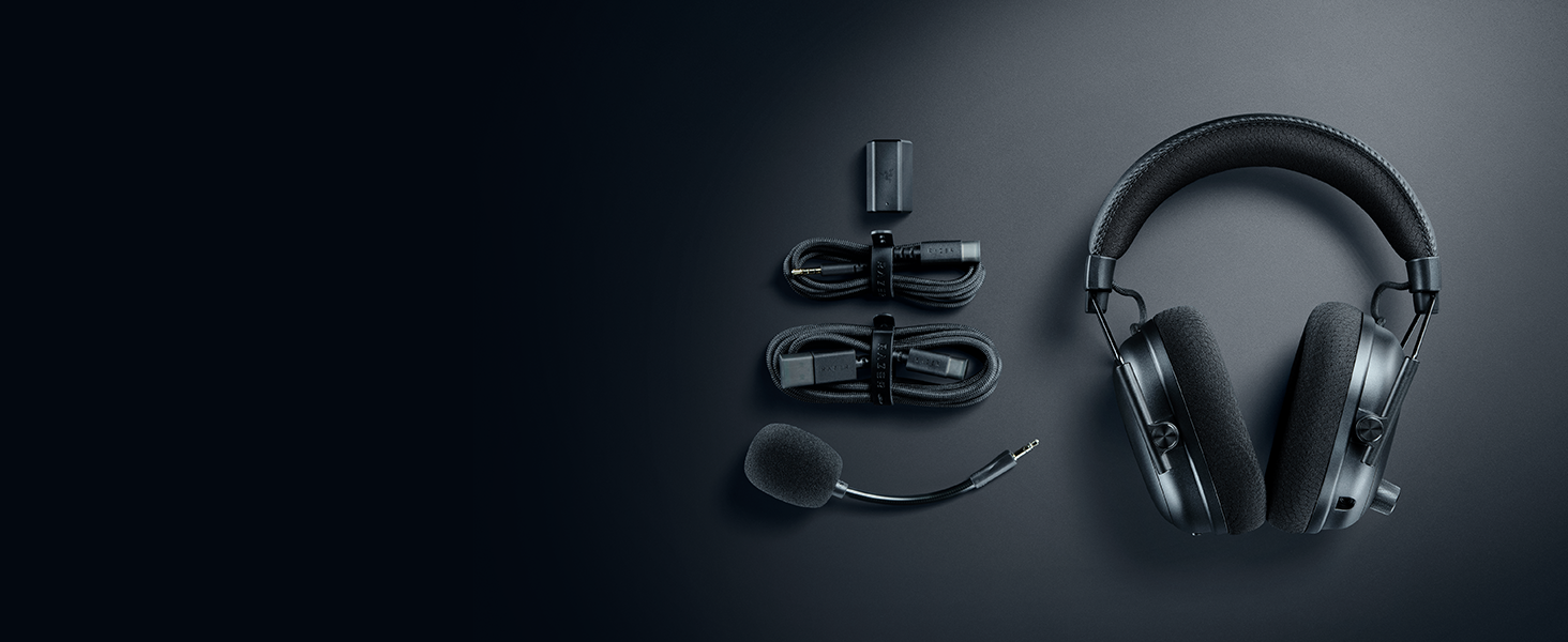 Razer BlackShark V3 Pro - Бездротові ігрові навушники для ПК (280г, Bluetooth, мікрофон HyperClear, драйвер TriForce Titanium 50 мм)