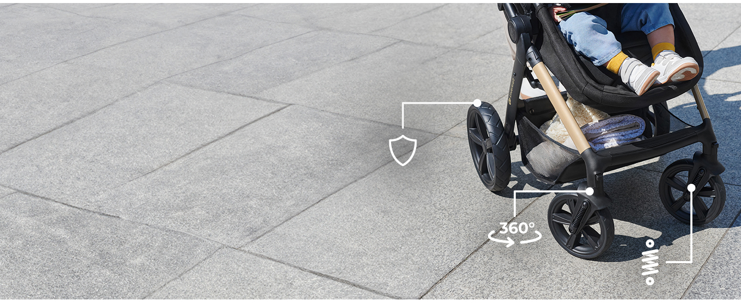 Дитяча коляска Kinderkraft MOOV2 4 в 1 з автокріслом I-SIZE, бежевий PRO, до 22 кг