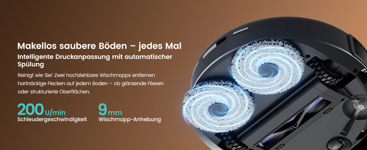 Робот-пилосос LEFANT M3 MAX: 6000Pa, вологе прибирання, лазерна навігація, антизаплутування, керування через додаток та Alexa, для тварин та килимів