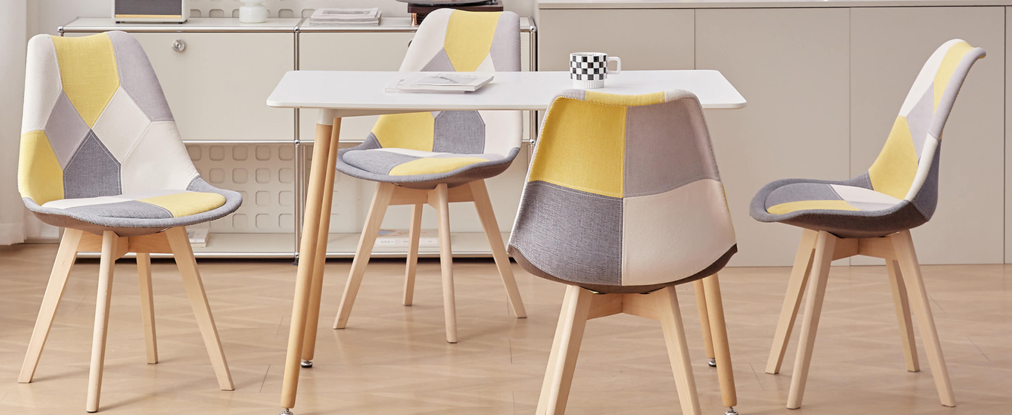 Стільці для їдальні GrandCA HOME: дерев'яні, з масиву бука, в стилі ретро, комплект на 2 шт.