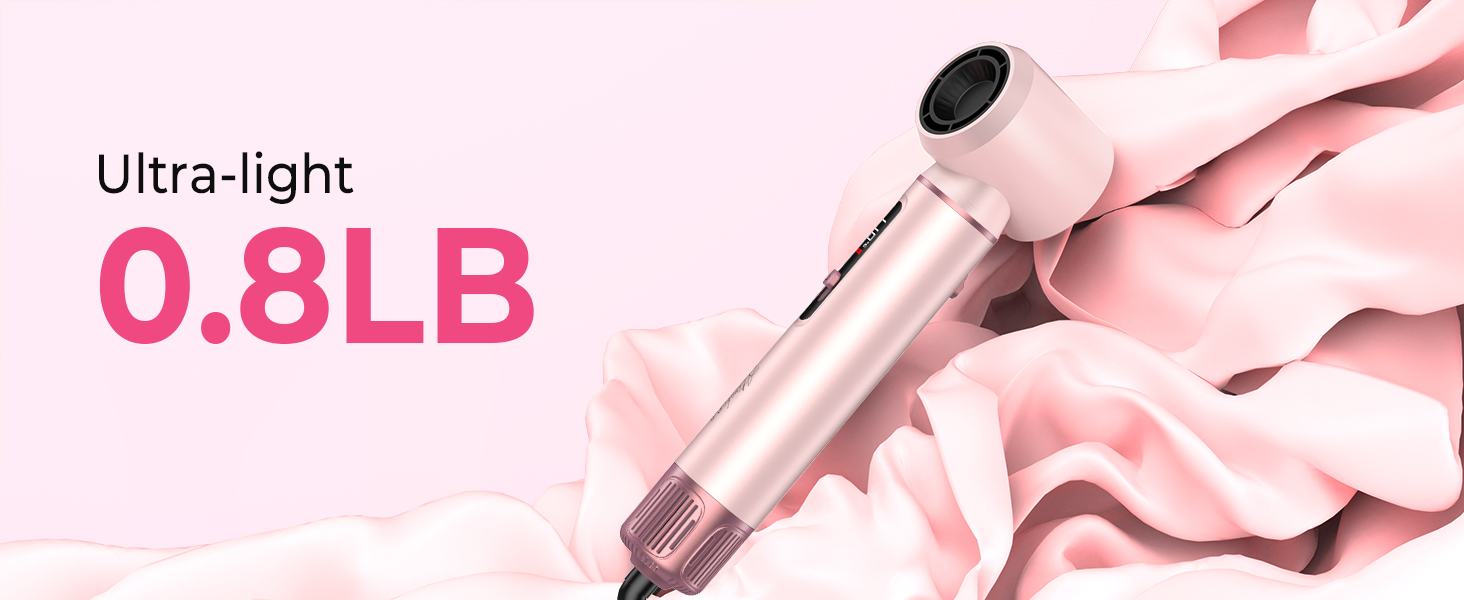 Atopskins Airbrush Haarstyler 5-в-1: Фен-щітка, стайлер для волосся з гарячим повітрям, випрямляч, плойка (Червоний)