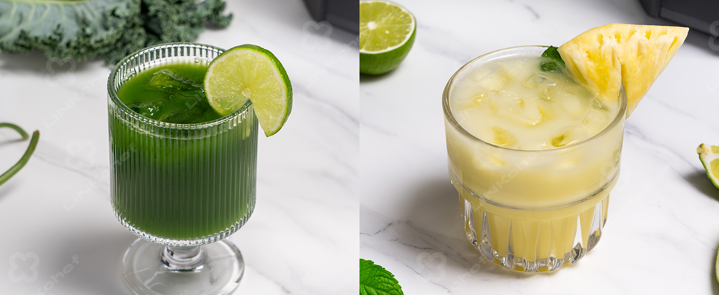 LINKChef Slow Juicer: Холодне віджимання овочів та фруктів, 115 мм, чорний, BPA Free