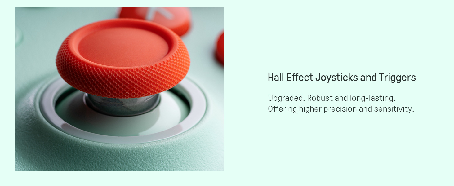 8BitDo Ultimate 2C Бездротовий Контролер для ПК Windows та Android, 1000 Гц, Hall-ефект, Turbofunktion (Світло-зелений)