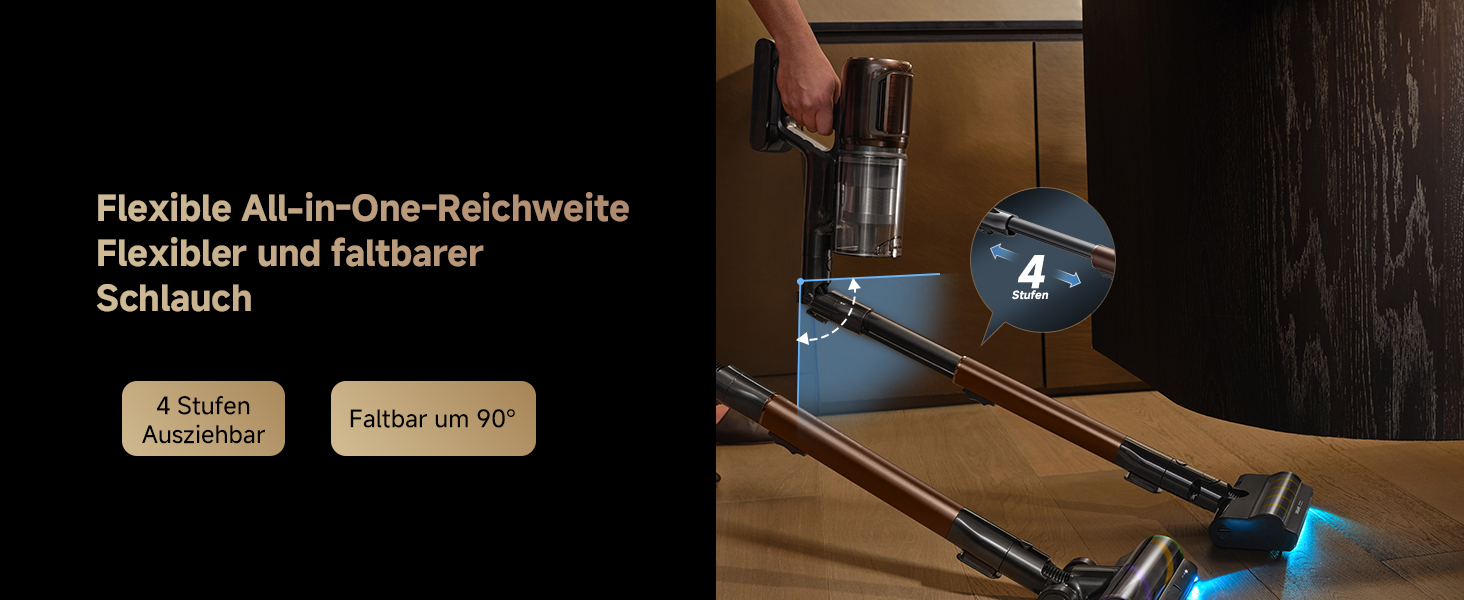 Dreame V30 Бездротовий пилосос для твердих підлог і килимів 24000PA, 90 хв, фільтр 99.99%, видалення шерсті тварин