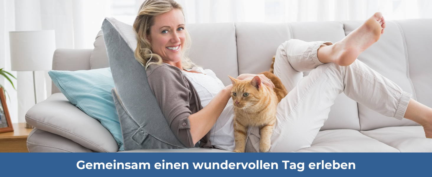 Регульована ортопедична подушка-клин з валком для шиї, подушка для читання та підтримки спини з пінополіуретану високої щільності для ліжка та дивана