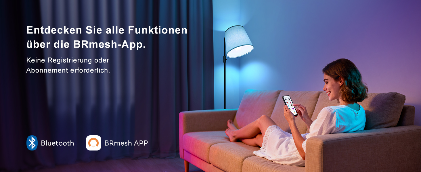 Світлодіодна торшер DUSKTEC RGB для вітальні, смарт-лампа з димером, керування через додаток, тепле та холодне біле світло, 10W, 1200LM, аркова лампа для читання, приліжкова лампа