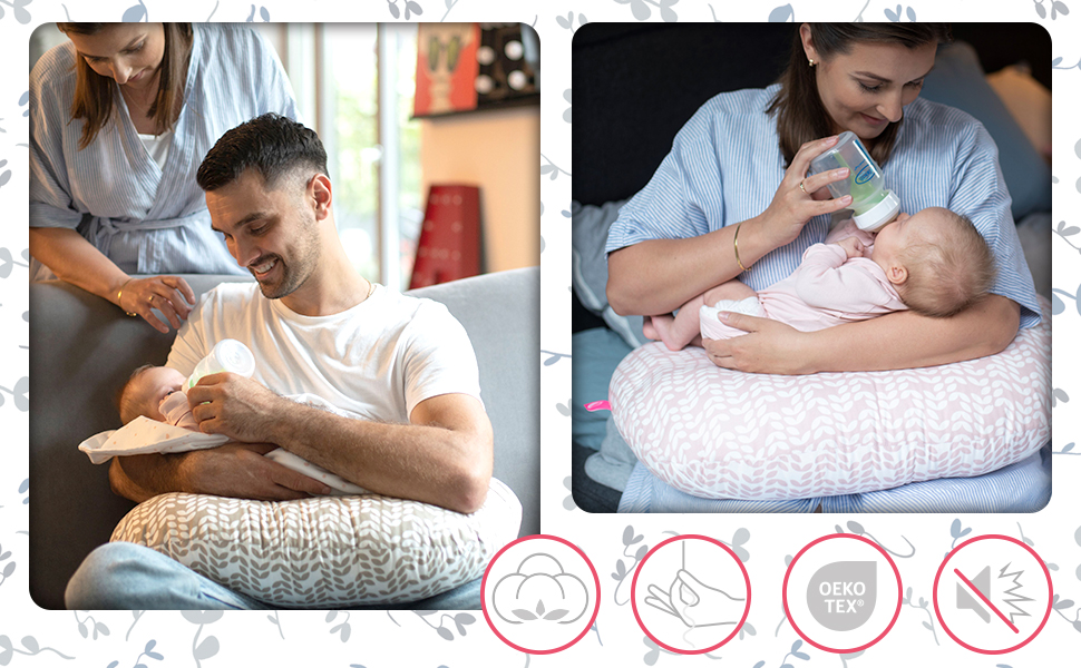 Подушка для годування Motherhood Stillkissen, ергономічна, Оeko-Tex Standard 100, квадратна, кольору абрикос