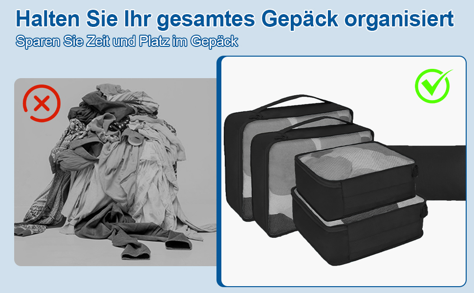 Набір органайзерів для подорожей Packing Cubes, 16 предметів, світло-сірий — органайзери для валізи та зберігання речей у подорожах