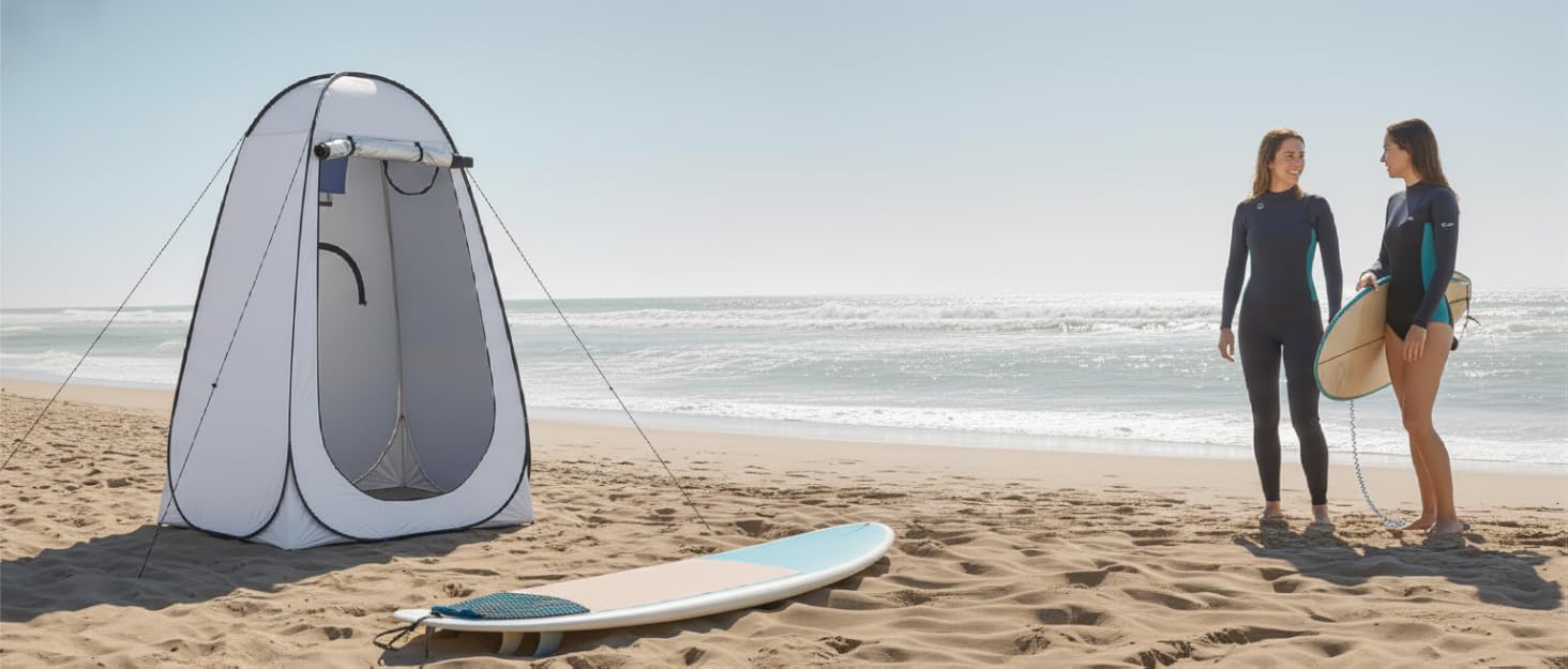 CLIPOP Намет Pop-Up, водонепроникний, легкий, одношаровий, для весняного кемпінгу, простий у встановленні – для пляжу, походів, фестивалів, на відкритий простір, чорний