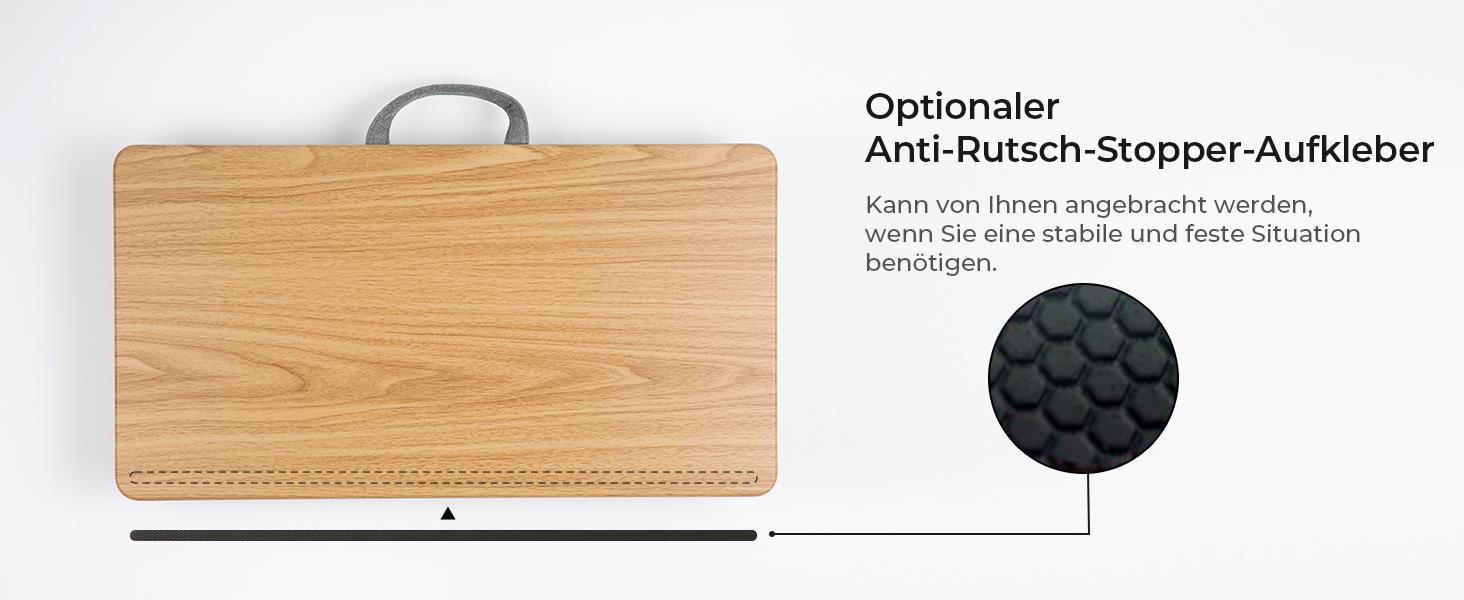 Підставка для ноутбука на колінах, L, з подушкою, для дому/офісу, 17 дюймів, 30.5 x 57 x 4.5 см, деревоподібний дизайн