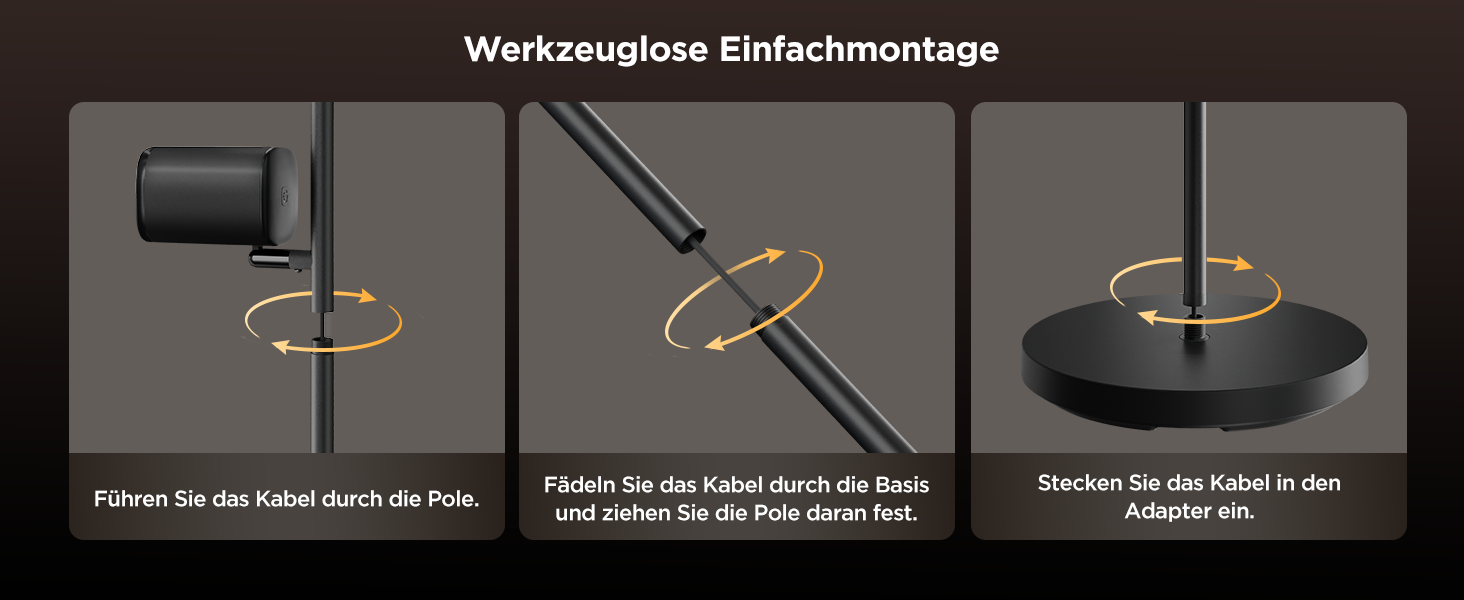 Світлодіодна підлогова лампа Govee 3-Flammen RGBWW, Matter, 1500lm, сумісна з Alexa, 64+ сцени, синхронізація з музикою, 157см, чорна для вітальні, спальні, кабінету