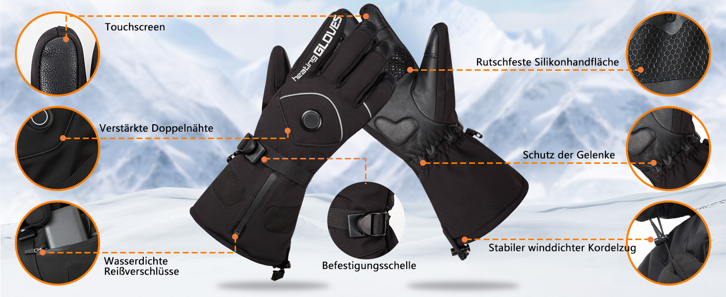 Грілки для рук Mincoo з акумулятором 5V 6000mAh, водонепроникні, 3 режими нагріву, Type-C зарядка (для жінок та чоловіків)